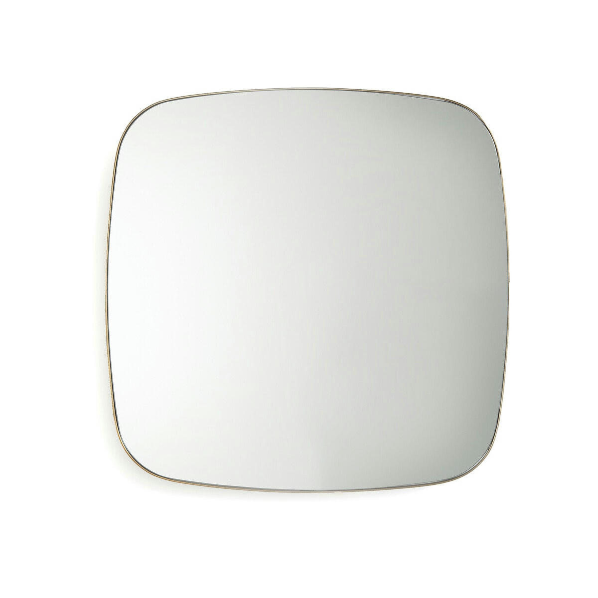 Miroir carré en métal acier 60x60 cm, Iodus