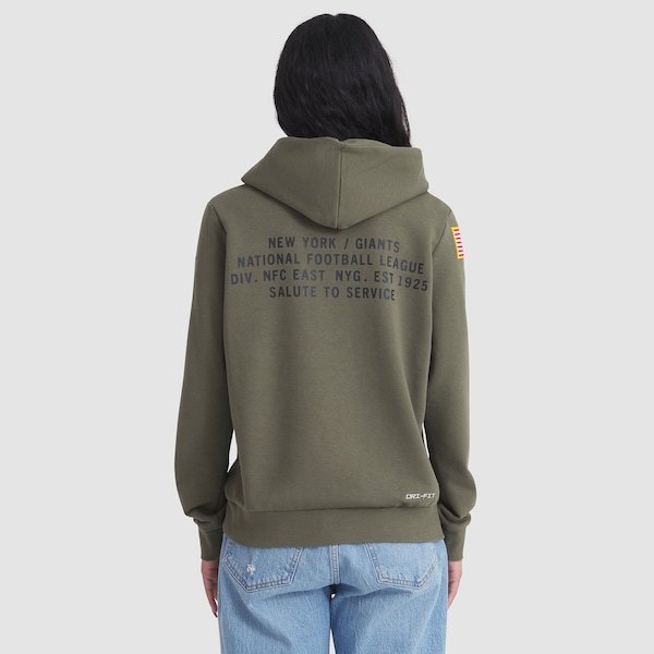 New York Giants Nike Women's 2025 Salute to Service Sideline Standard Issue Dri-FIT Hoodie - Olive