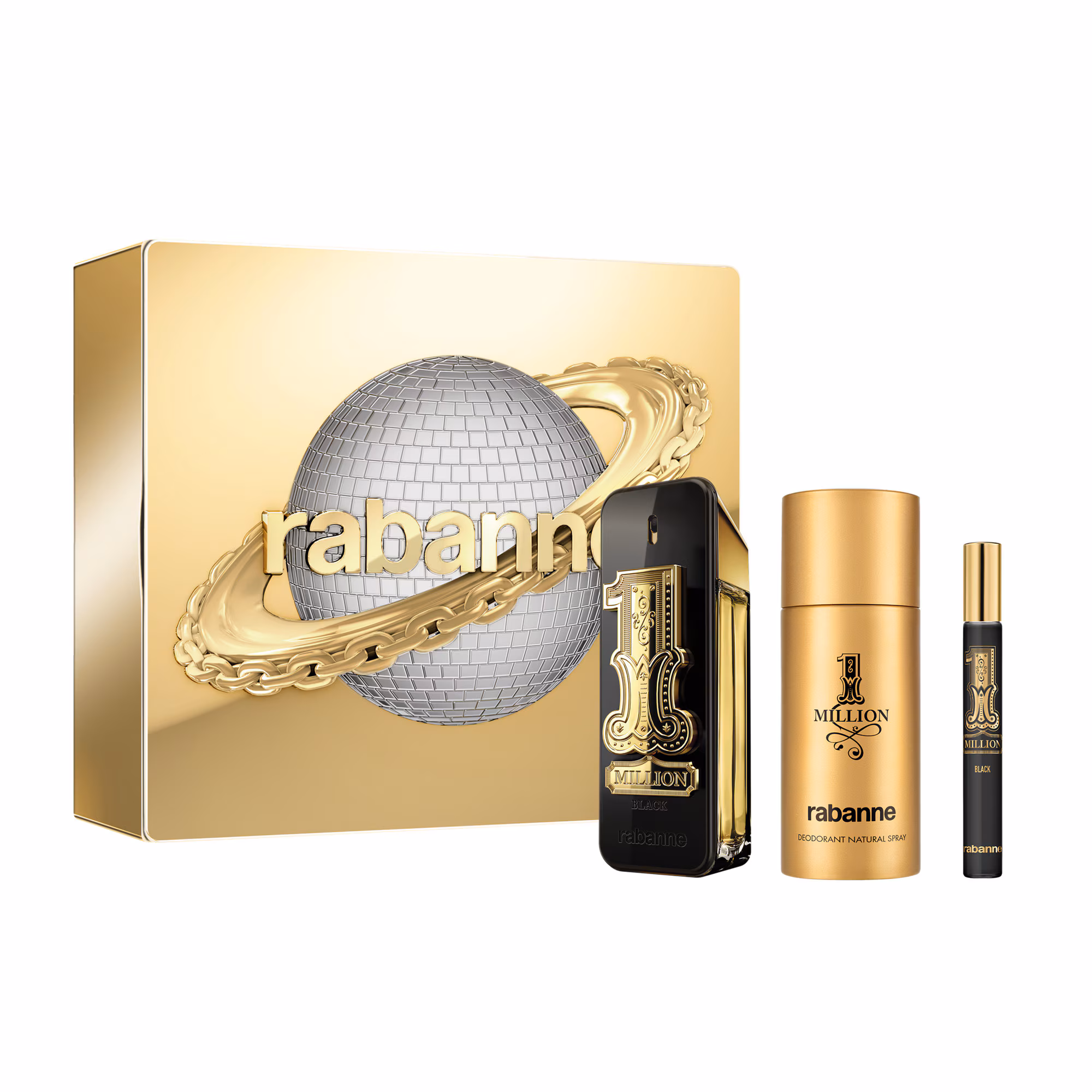 1 MILLION BLACKCoffret - eau de parfum + format voyage + déodorant