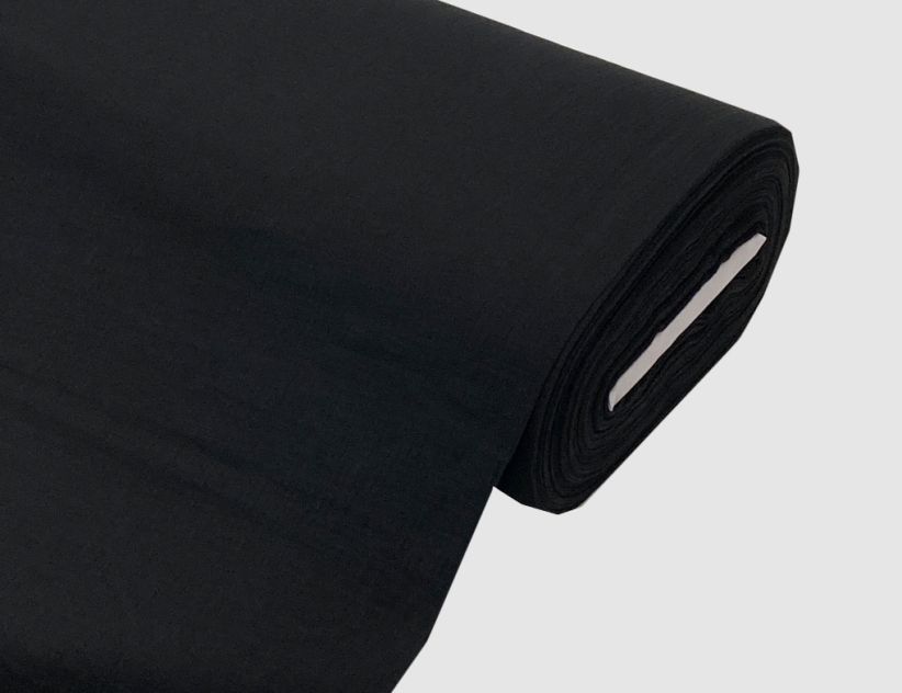 Musselin Double Gauze Schwarz