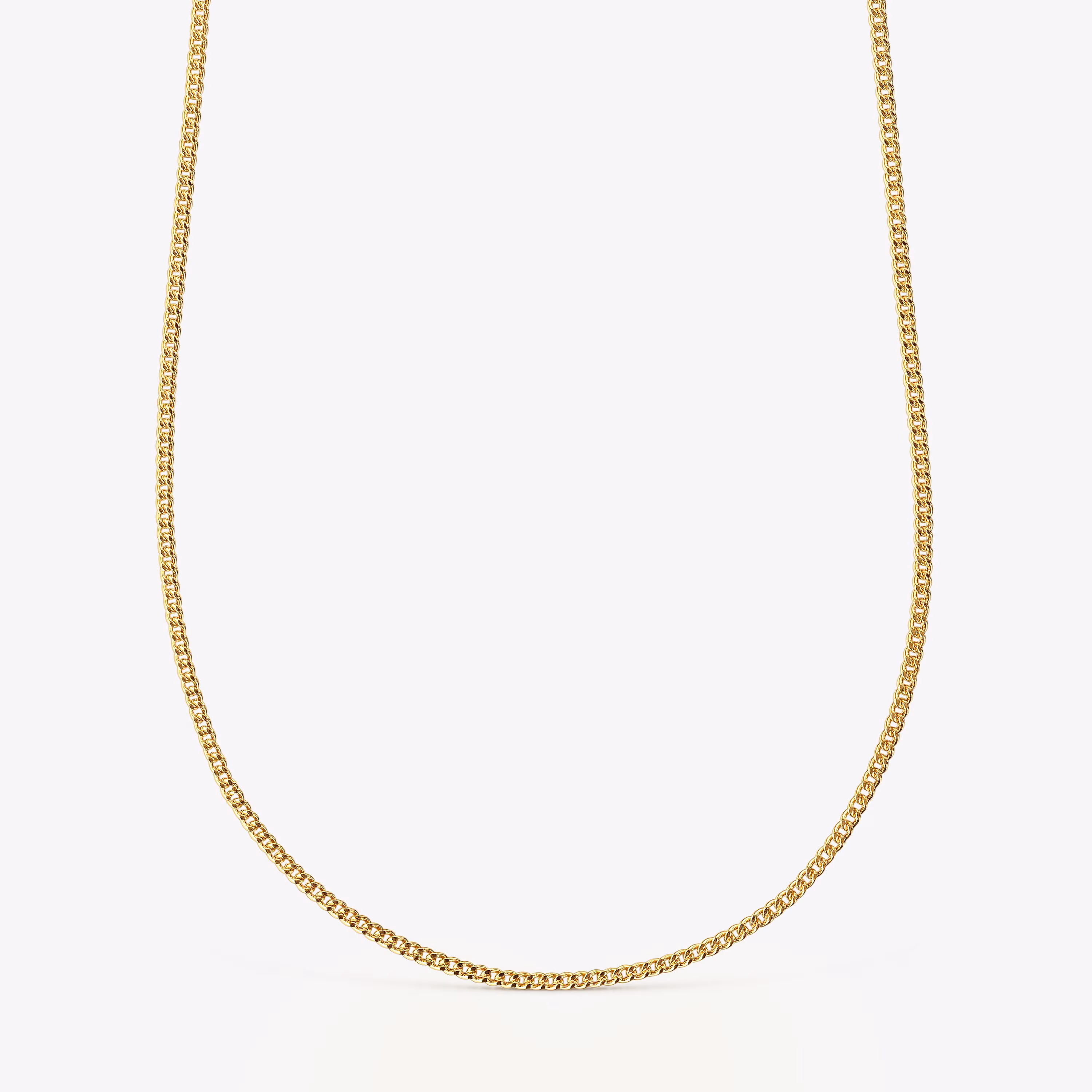 Cadena mediana con baño de oro de 18 kt sobre plata cordón, 60 cm TOUS Chain