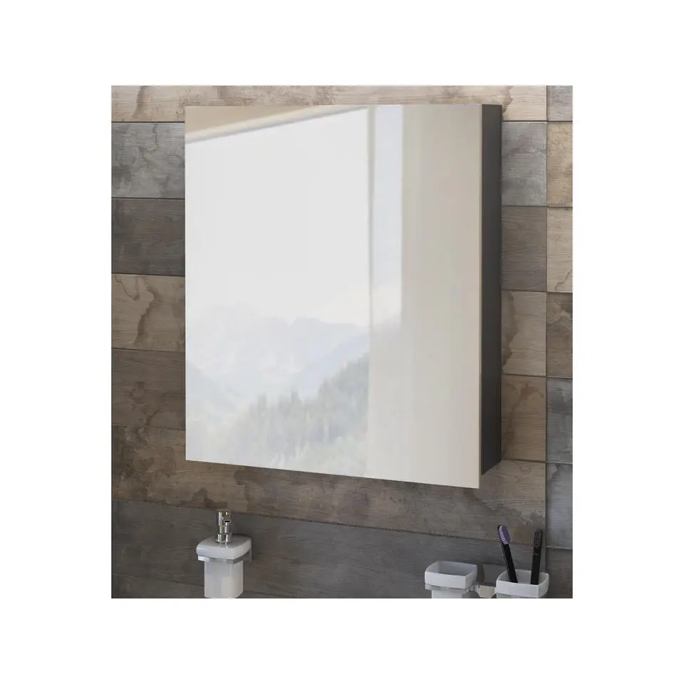 Wisla - Hangkast met spiegeldeur in antraciet