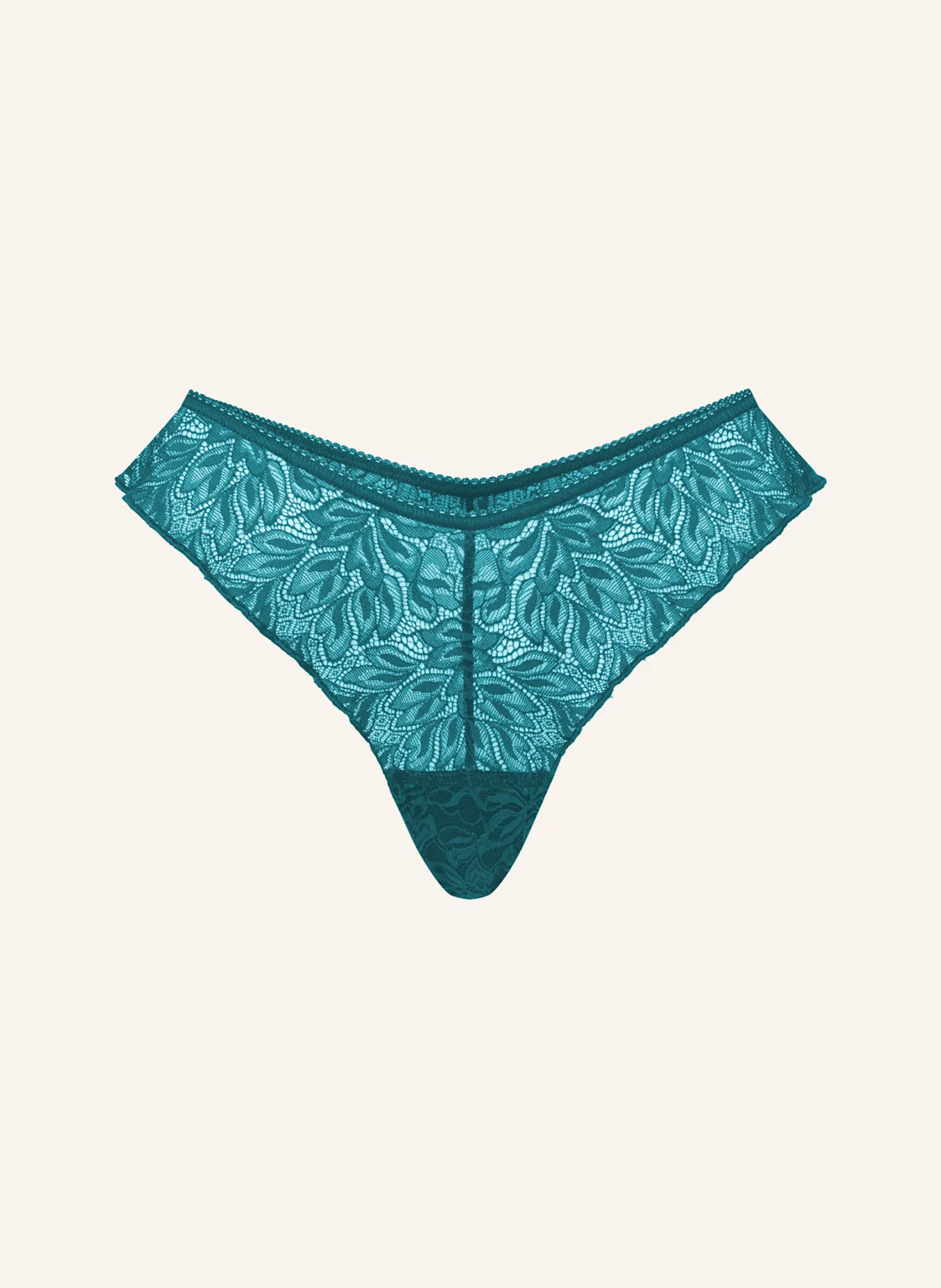 erlich textil Iconic Lace Brazil String aus Spitze - florales Motiv