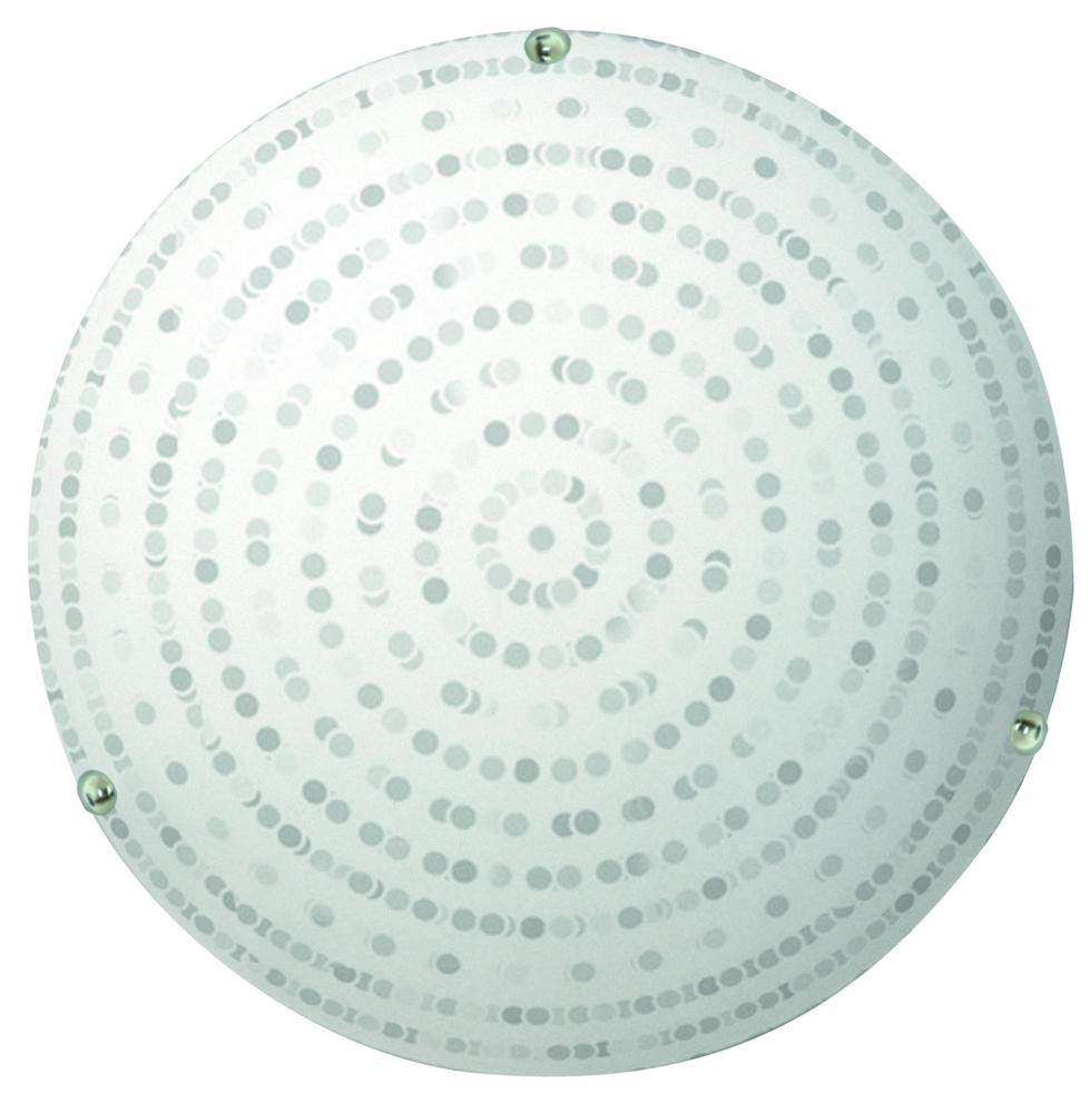 Plafonchromowany biały okrągły 30cm CIRCLE 1xE27x40W IP20 Candellux