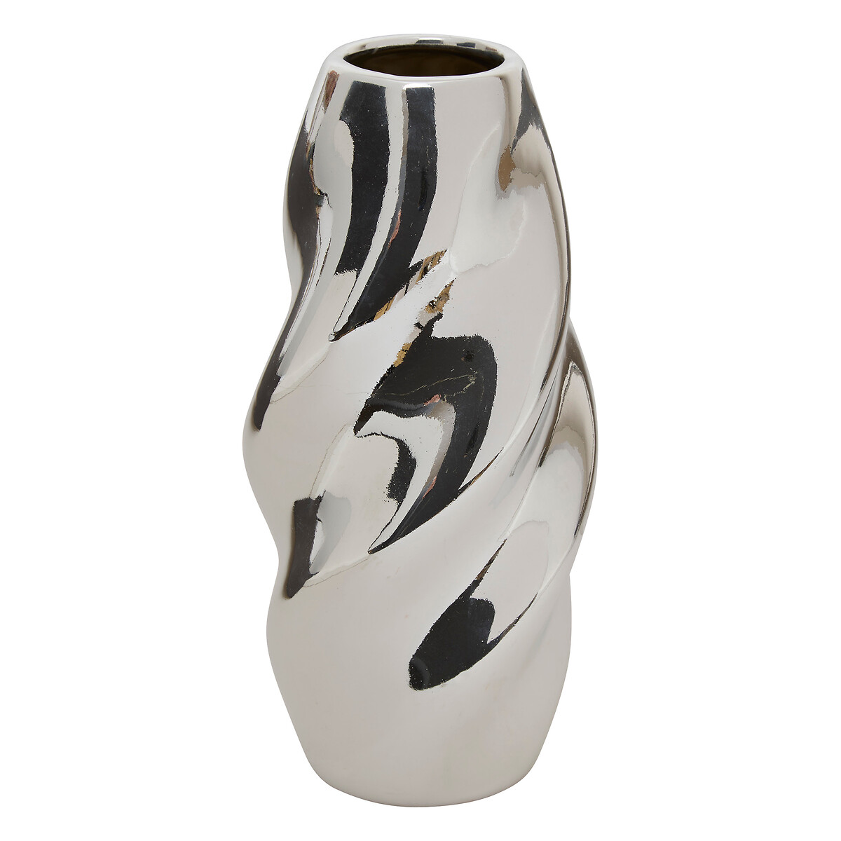 Jarra SKY prateada em cerâmica