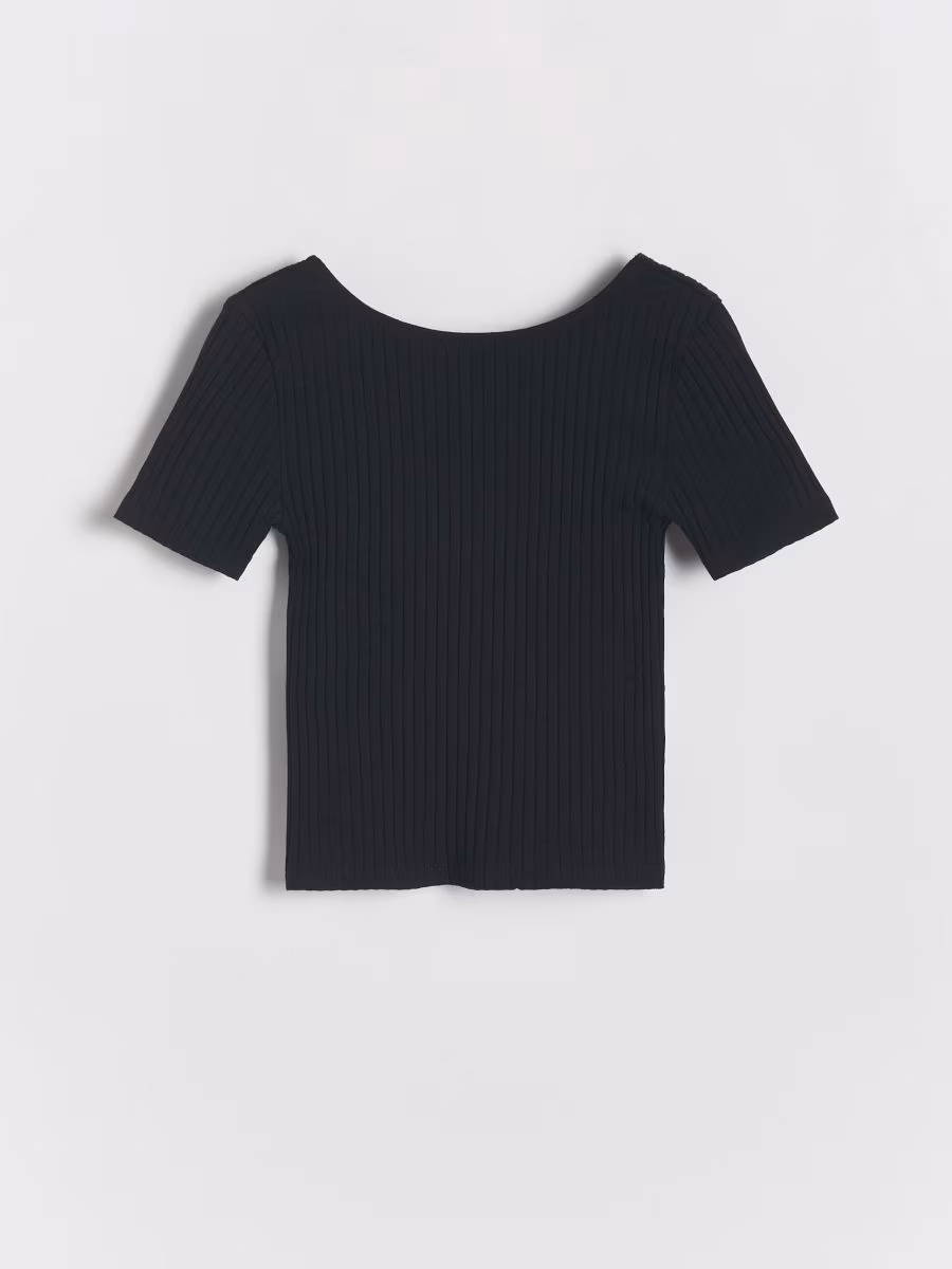 Rib Knit T-Shirt