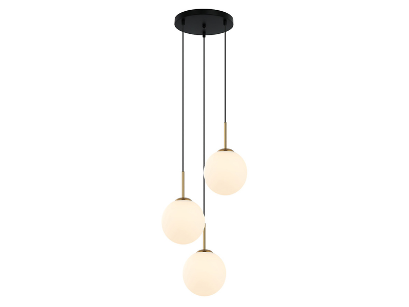 Lampa wisząca Deore 3-punktowa stalowa złota