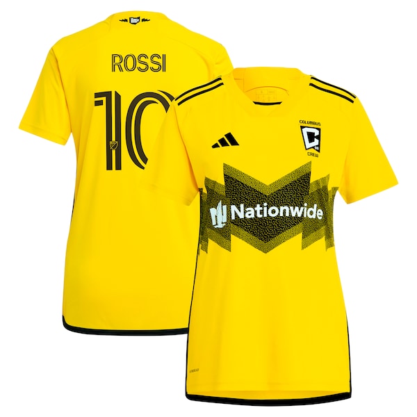 Diego Rossi Columbus Crew adidas Women's 2024 The Home Kit Replica Player Jersey - Yellow