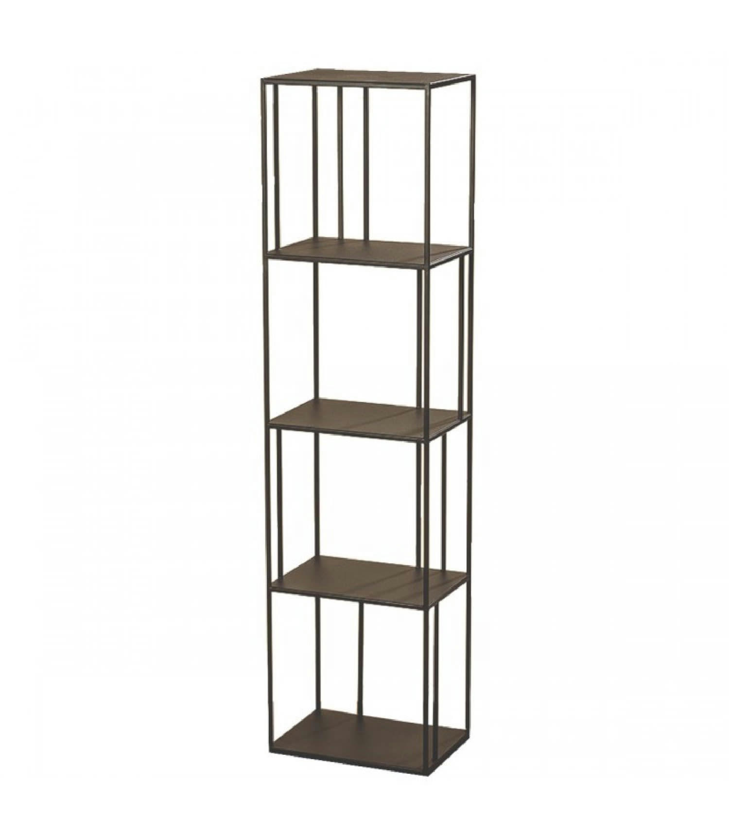 MÉTAL - Étagère métal noir H140cm