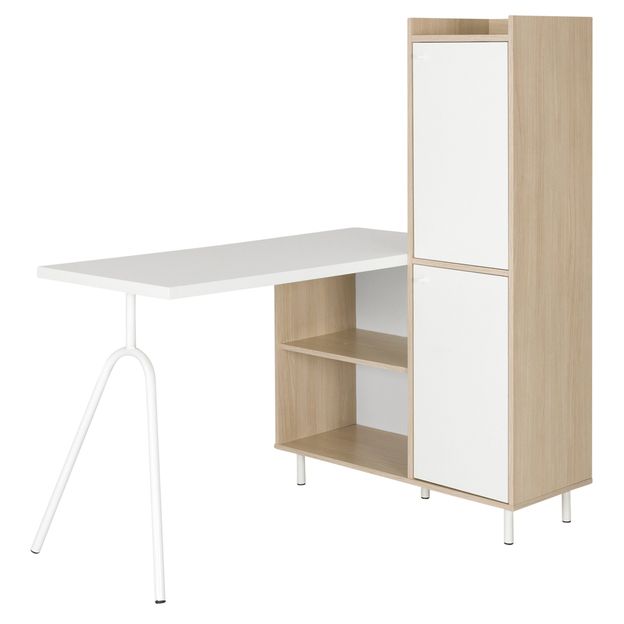 MESA COM ARMÁRIO 2 PORTAS 1,20 M X 90 CM COLAB