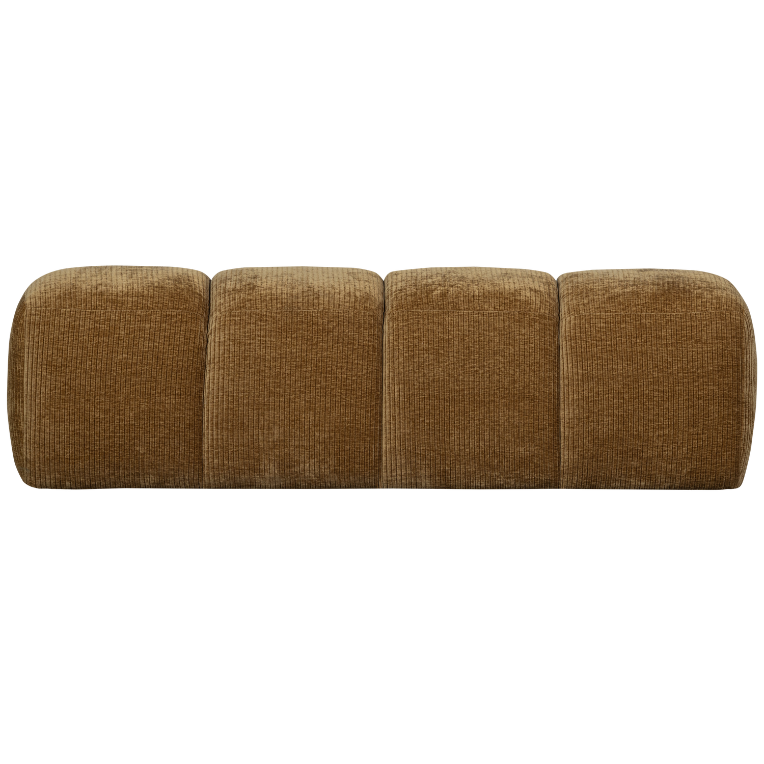 WOOOD Eetbankje 164 cm Mojo - Ribstof - Honing Geel - 49x164x45