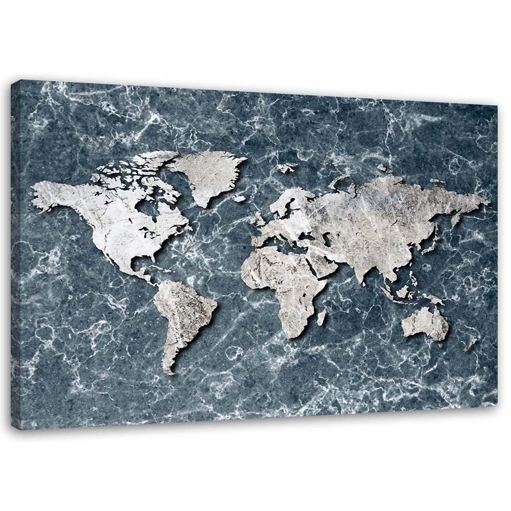 Feeby Obraz na płótnie Mapa świata marmur 60x40