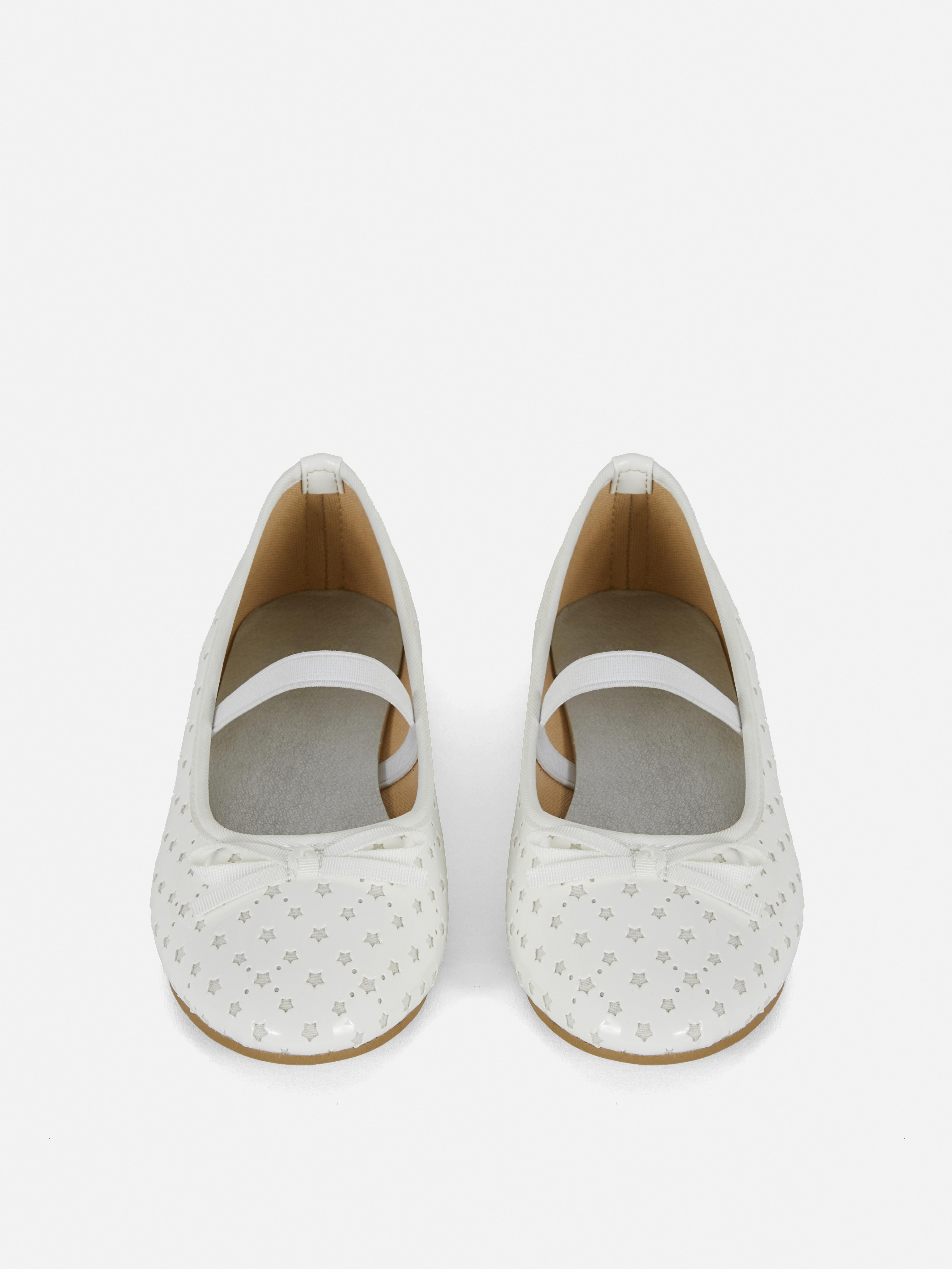 Star Laser Cut Ballet Pumps