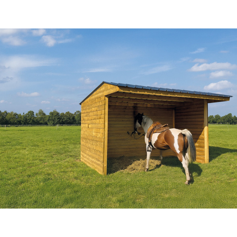 Abri pour cheval 5 x 2,92 x 2,77 m SOLID