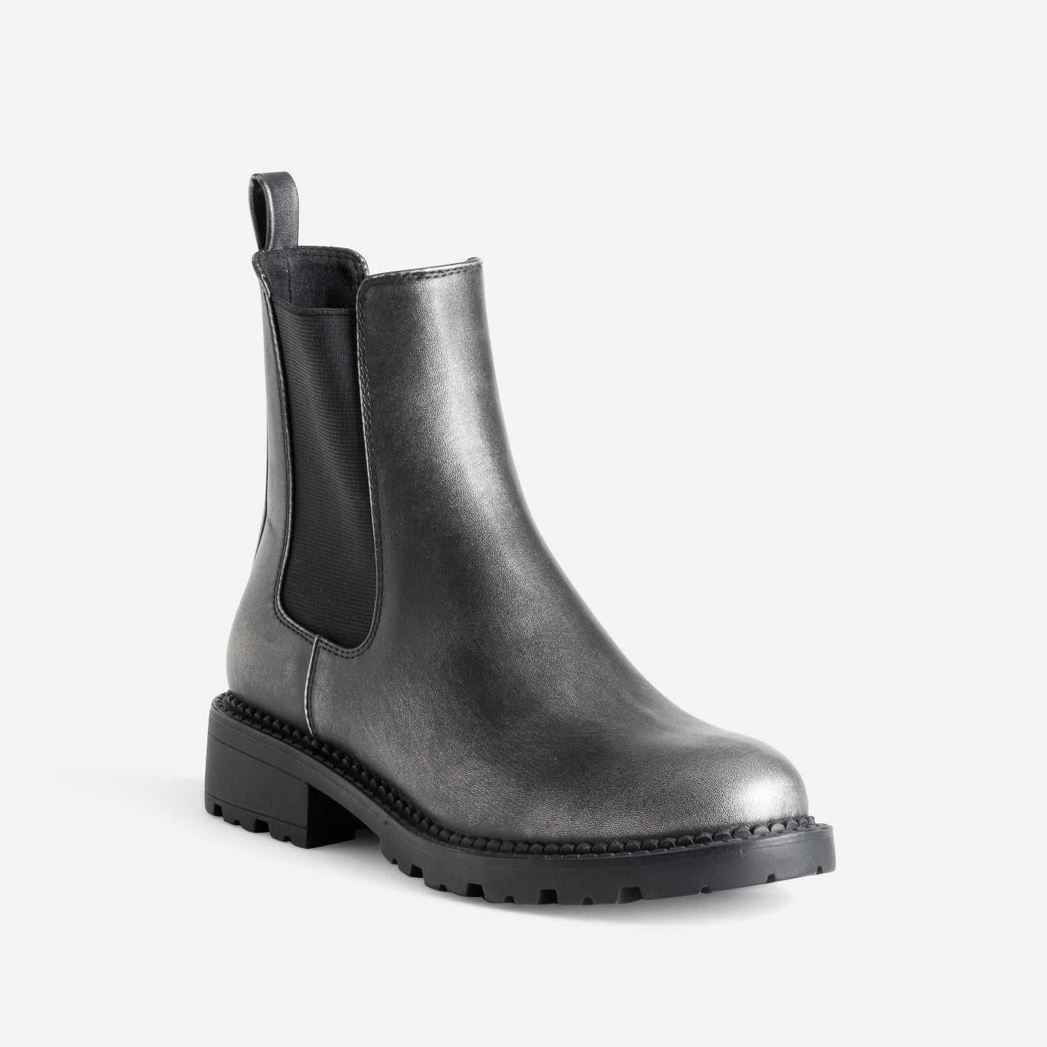 Chelsea boots TEXTO gris métallisé
