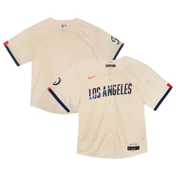 Los Angeles Dodgers Nike Toddler City Connect Team Limited Jersey - Cream