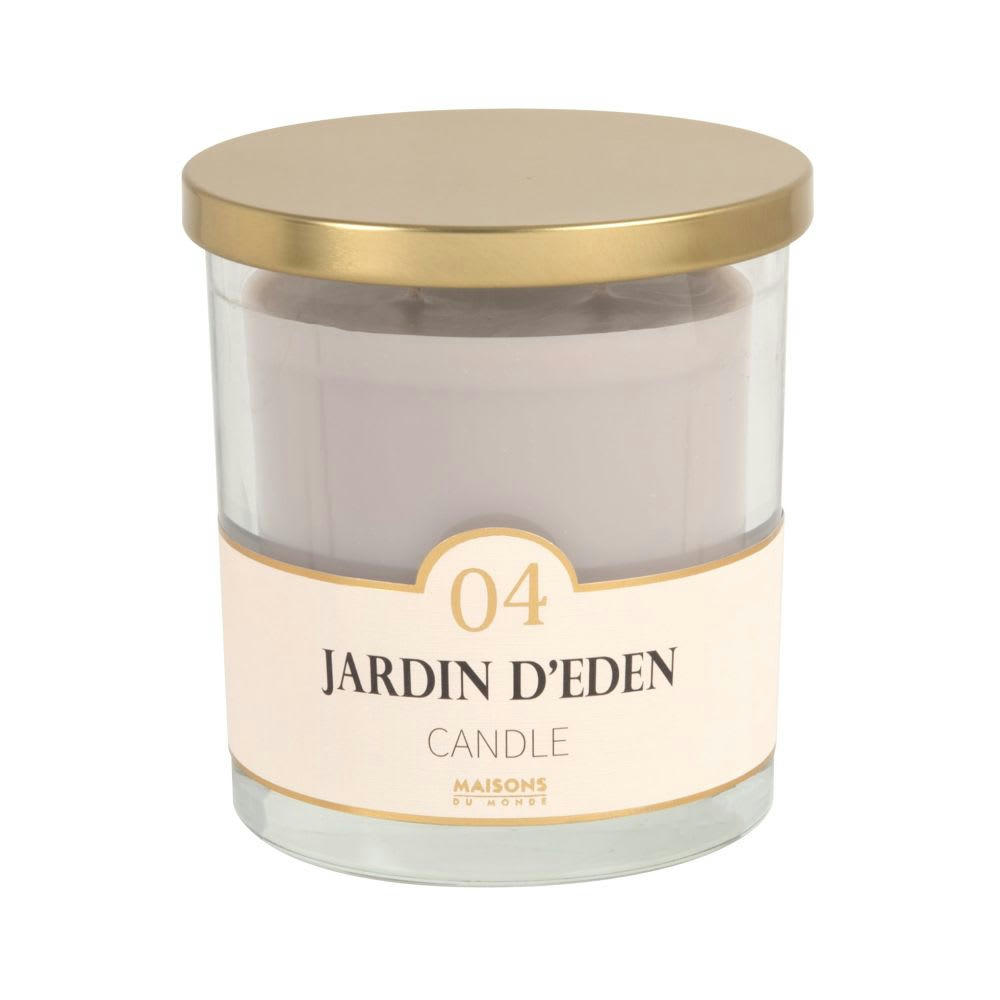 COLORAMA - Bougie parfumée taupe en verre H11, 400g