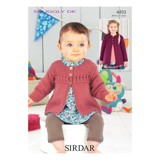 Sirdar Snuggly DK Girls' Cardigan and Coat Digital Pattern 4493