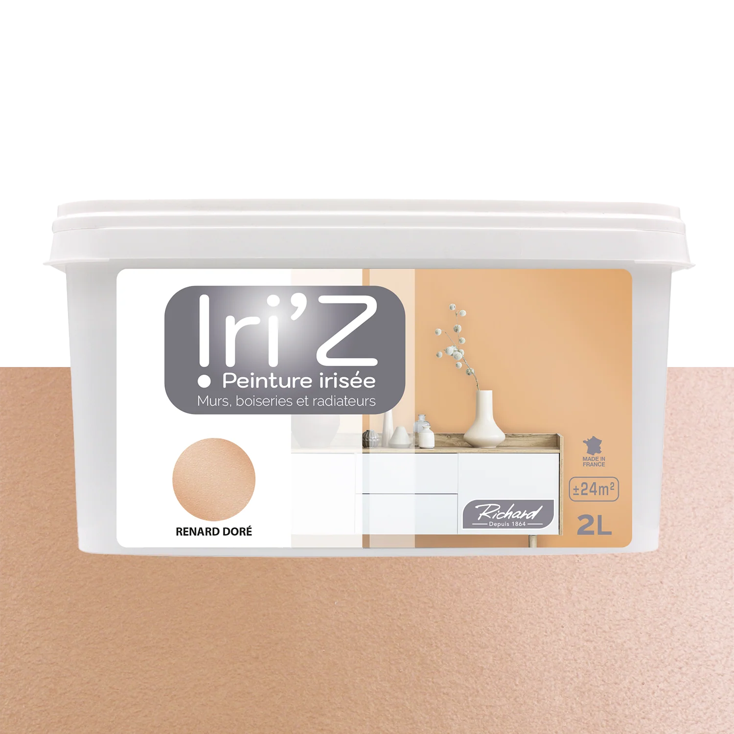 Richard Peinture IRIZ Peinture renard doré Brillant 2 L