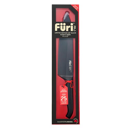 Furi Pro Jet Black Cooks 20cm Knife
