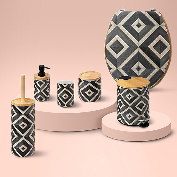 Distributeur à savon noir et beige Canvas - 5Five