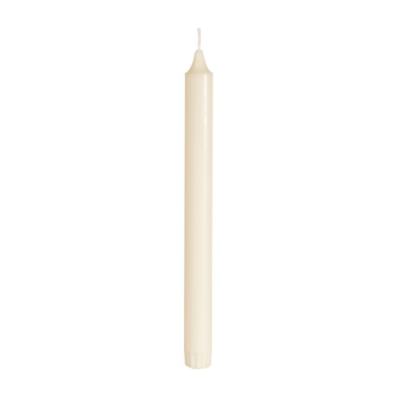 Bougie Crown crème 25 cm DUNI