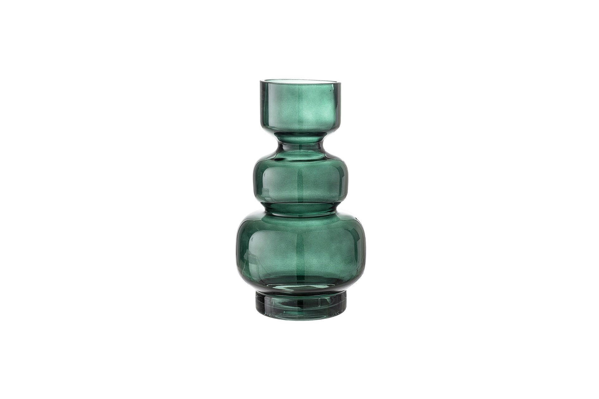 - Vase en verre vert