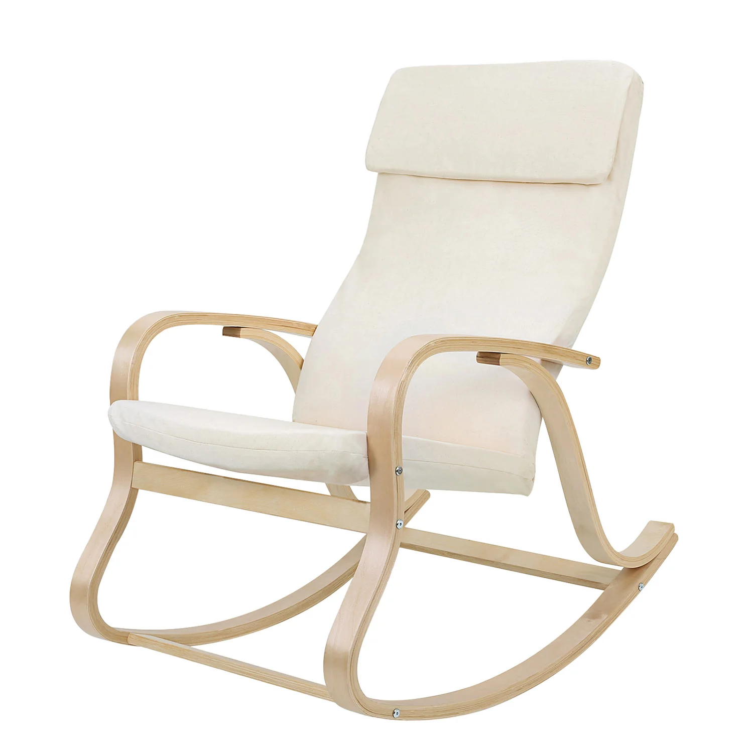 Fauteuil à bascule beige