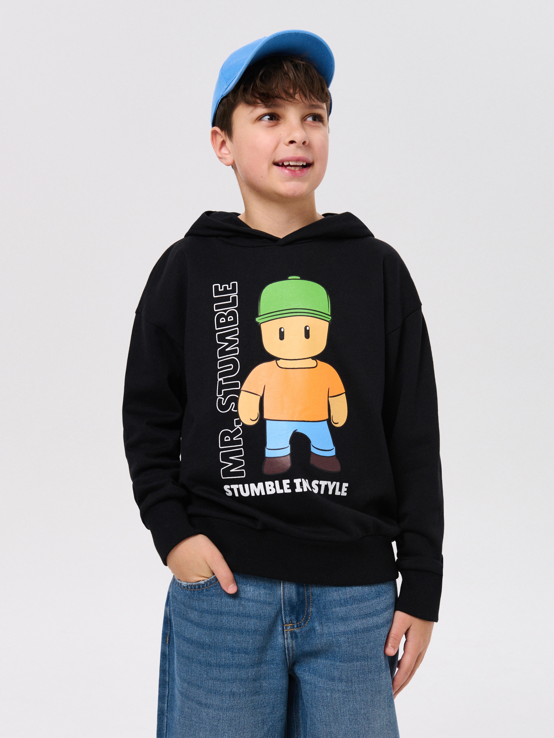 Bluza hoodie z nadrukiem Stumble Guys