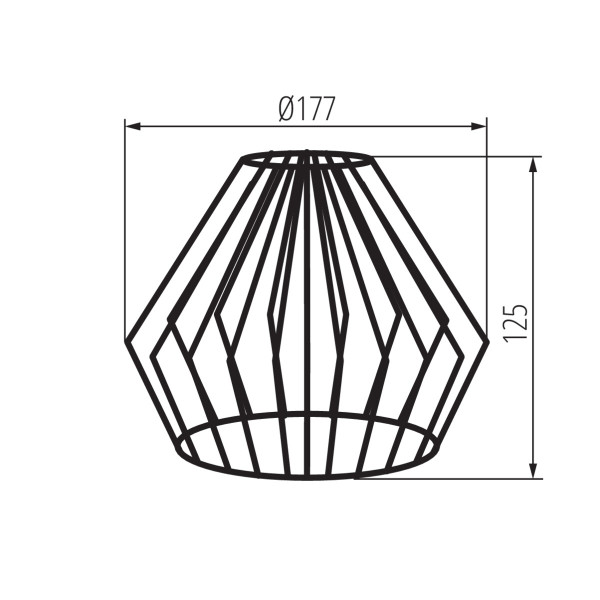 Klosz LightLogic LL KLOSZ 01 31478 diament 18 cm 1 szt.