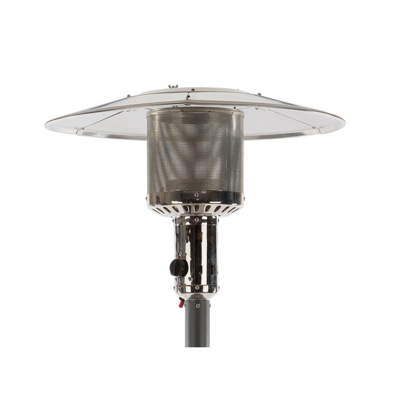 Chauffage de terrasse au gaz Champion gris foncé 13,5 kW