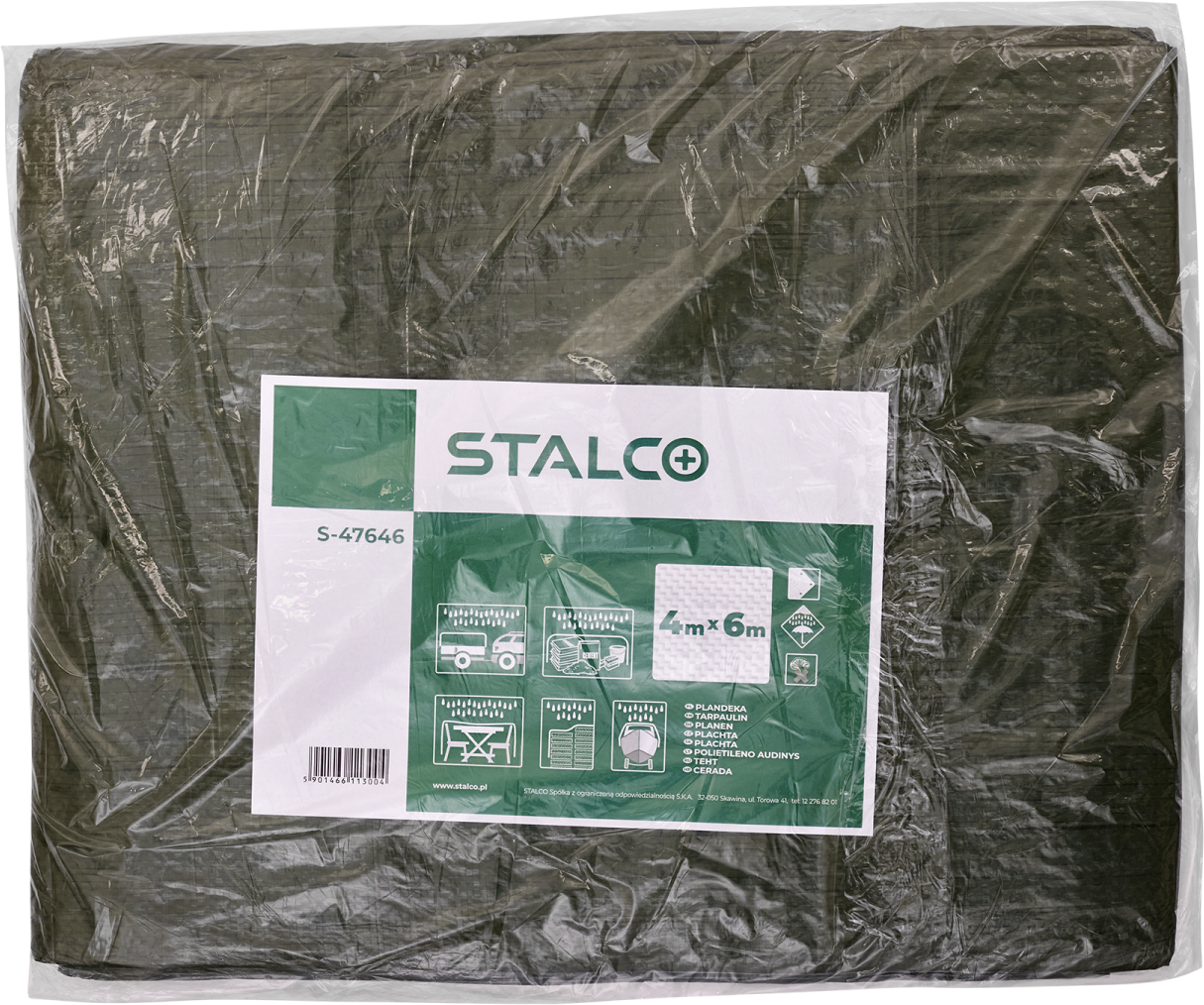 Plandeka impregnowana 3 x 5 m STALCO S-47635