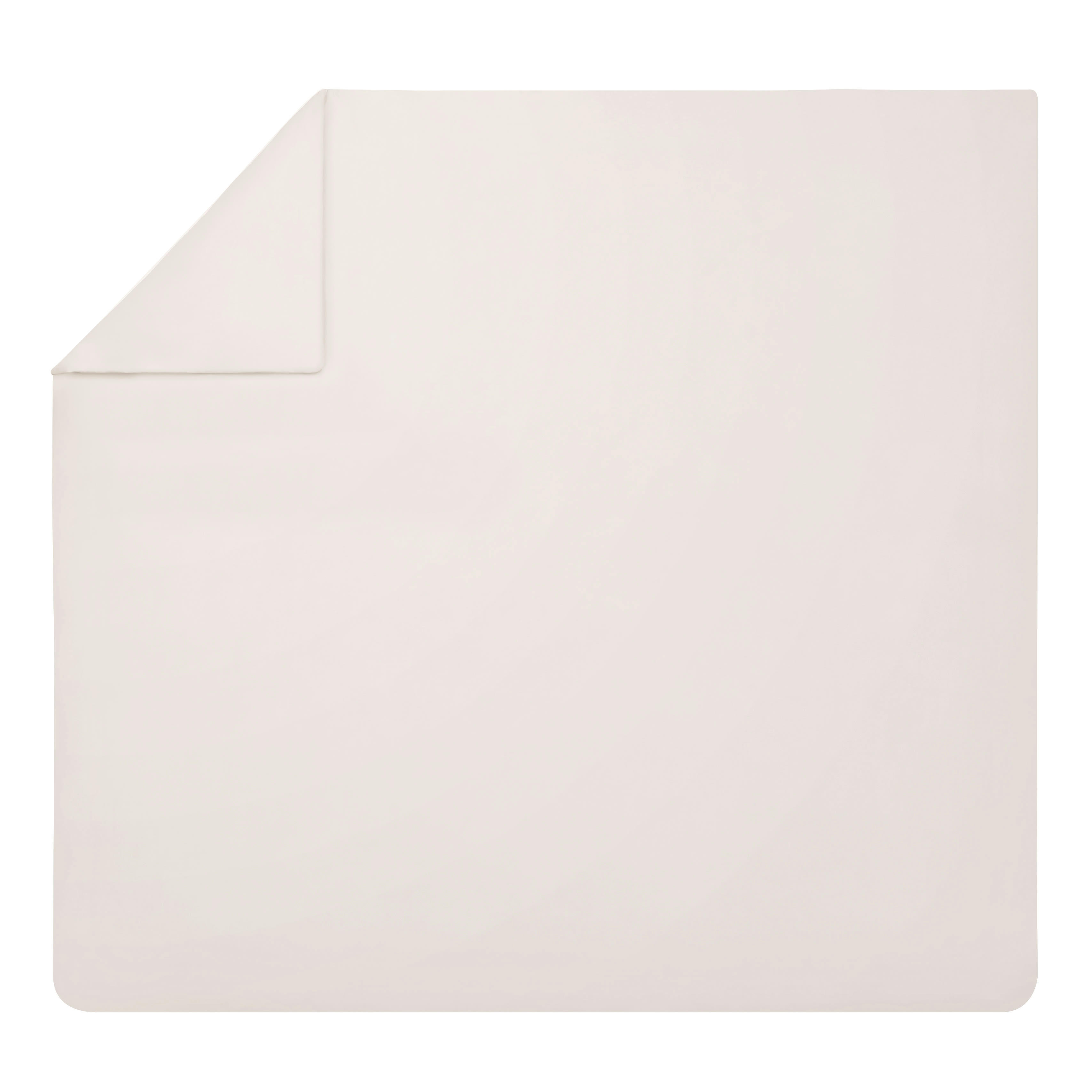 PREMIÈRE - Housse de couette unie en percale de coton rose 240x220