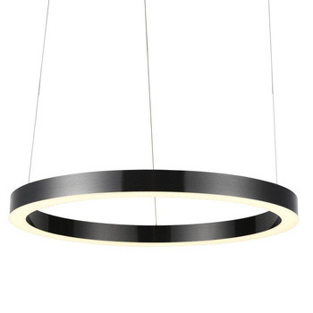LAMPA WISZĄCA tytanowa LED CIRCLE 100cm nowoczesna