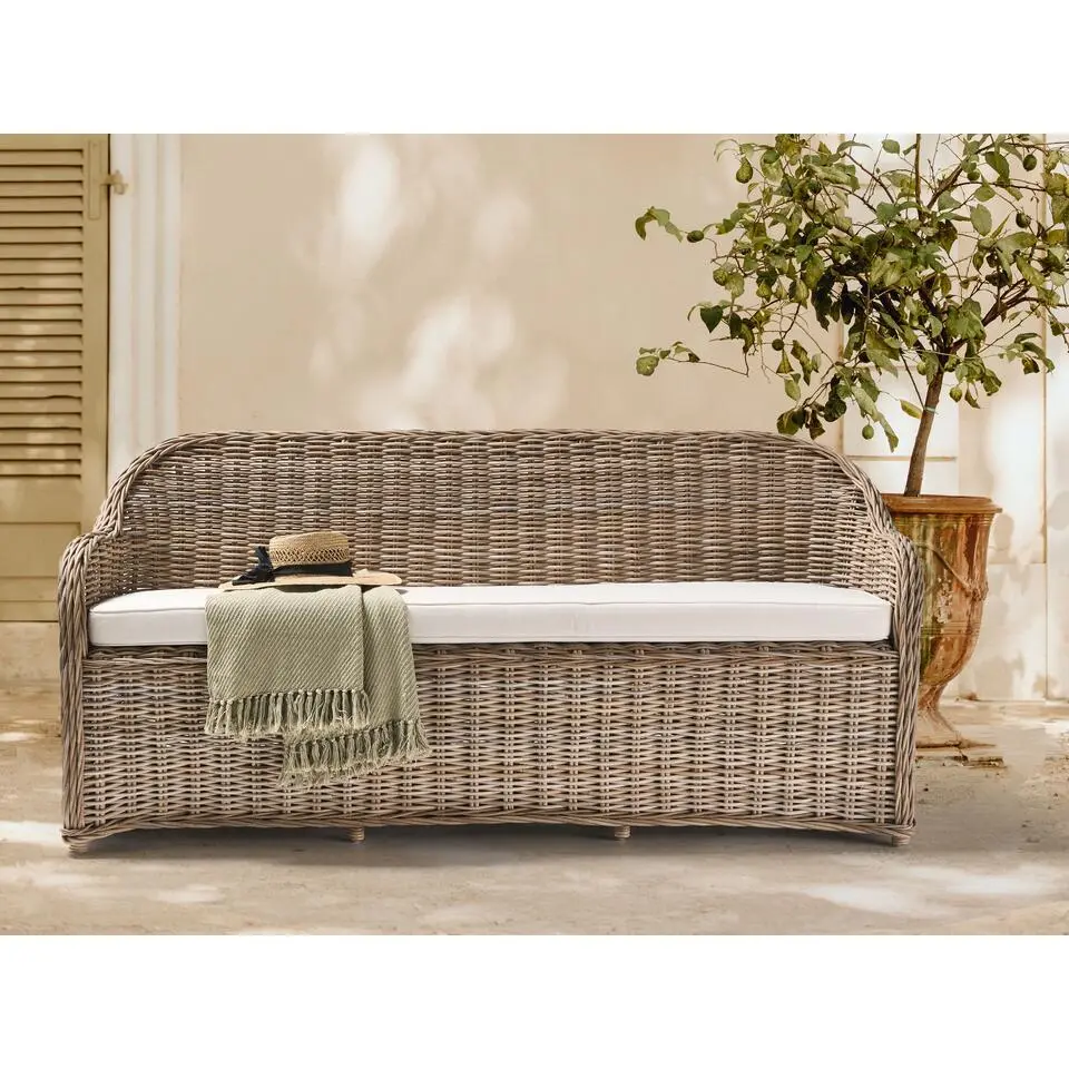 SUSUA - Tuinbank - Gebroken wit - Rotan