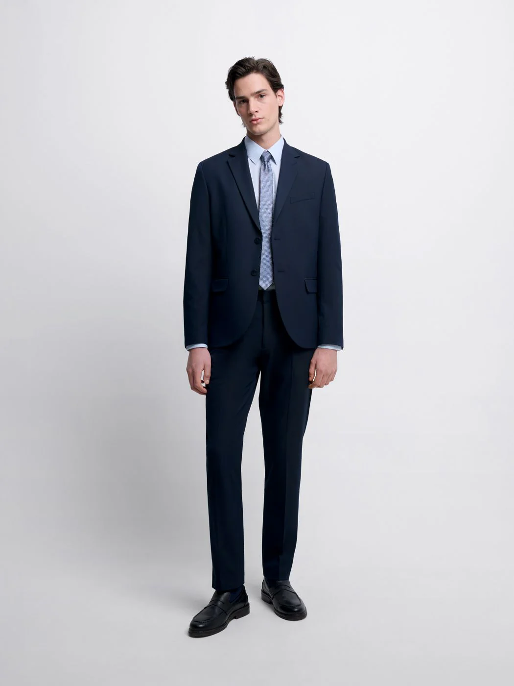 Costume 2 pièces slim bistretch bleu