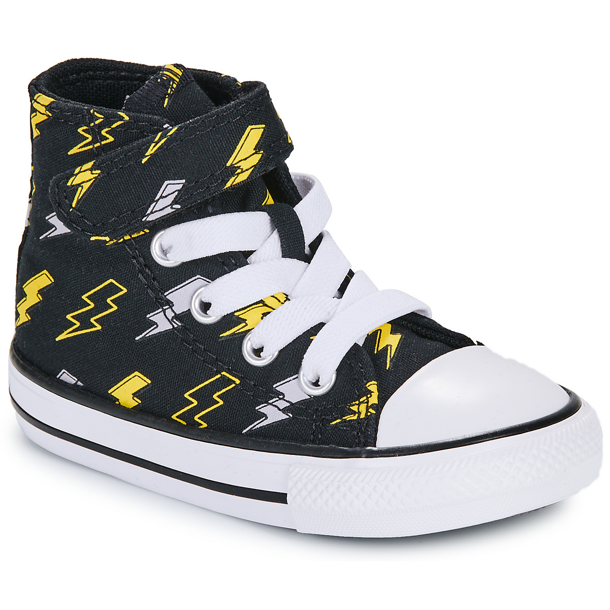 Converse - CHUCK TAYLOR ALL STAR ELECTRIC BOLT EASY-ON - Black / Yellow