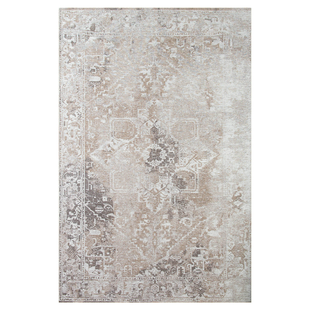Lola&Moi vloerkleed Mouse Hair - zilver - 200x280cm