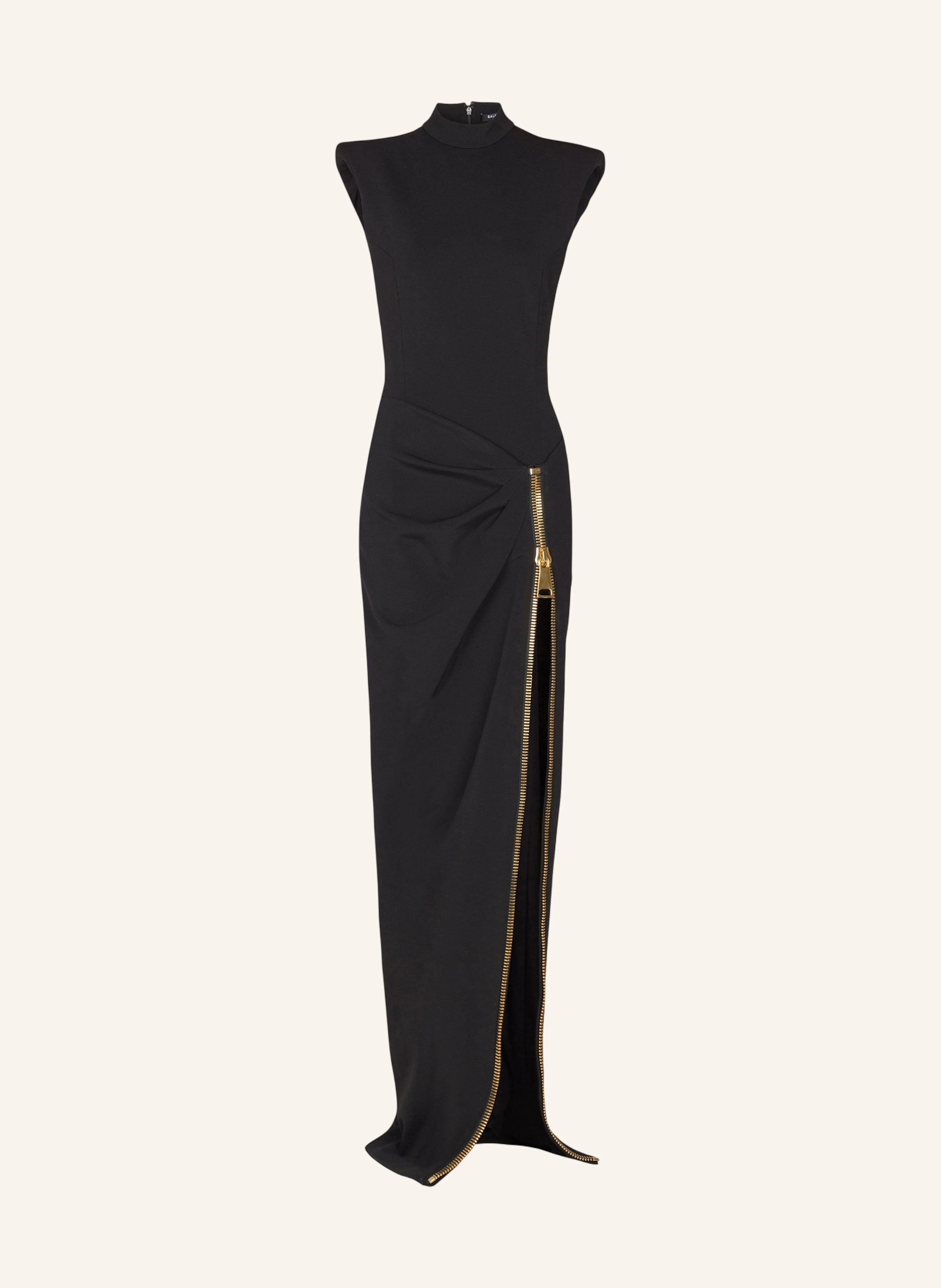 BALMAIN Langes Kleid mit Schlitz aus Jersey