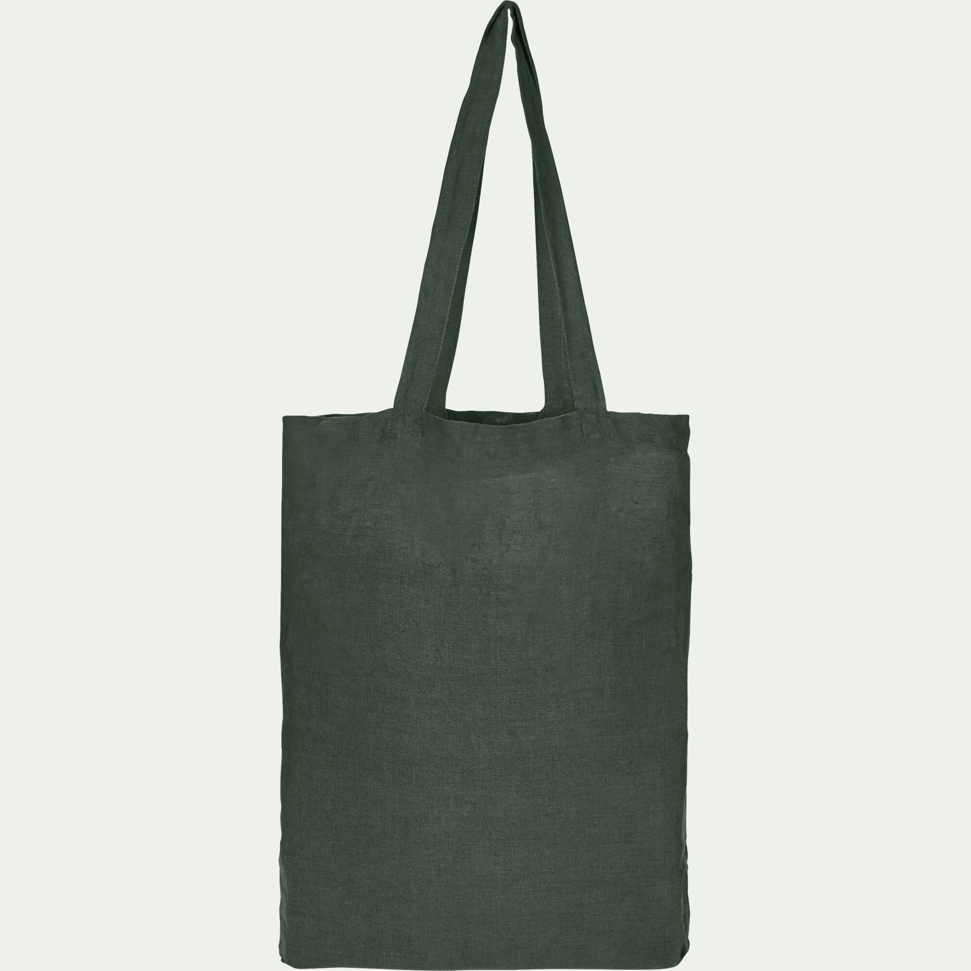 VENCE - Housse de couette en lin lavé 240x220cm - vert cèdre