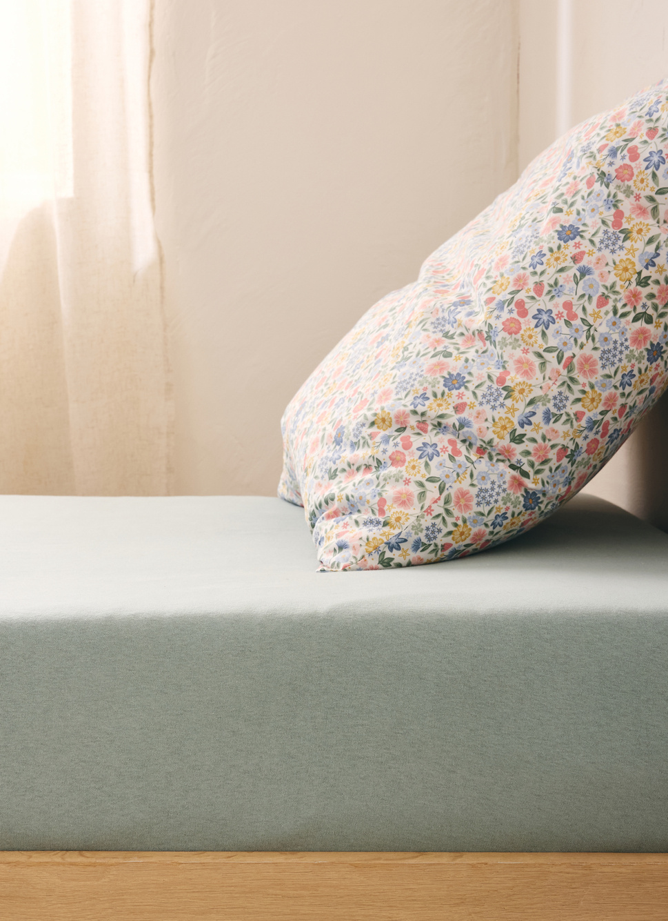 DRAP HOUSSE BÉBÉ EN JERSEY DE COTON BIO VERT