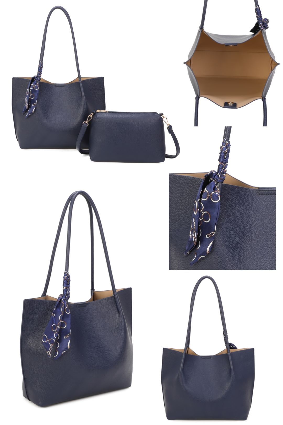 Fontanella Fashion Noa Oversize 2in1 Minimalist Tote Bag With A Crossbody Bag