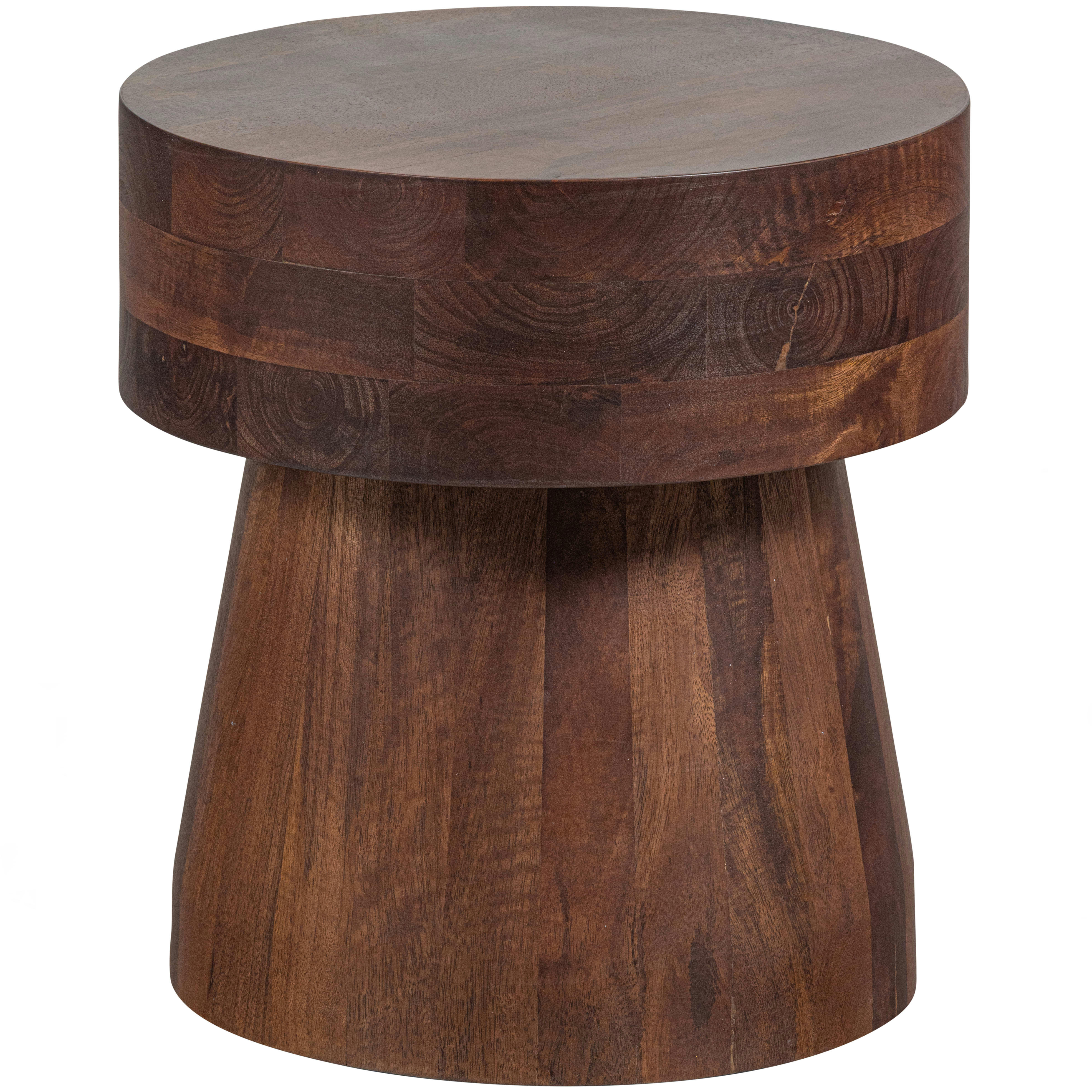 TAK - Tabouret en bois couleur noyer