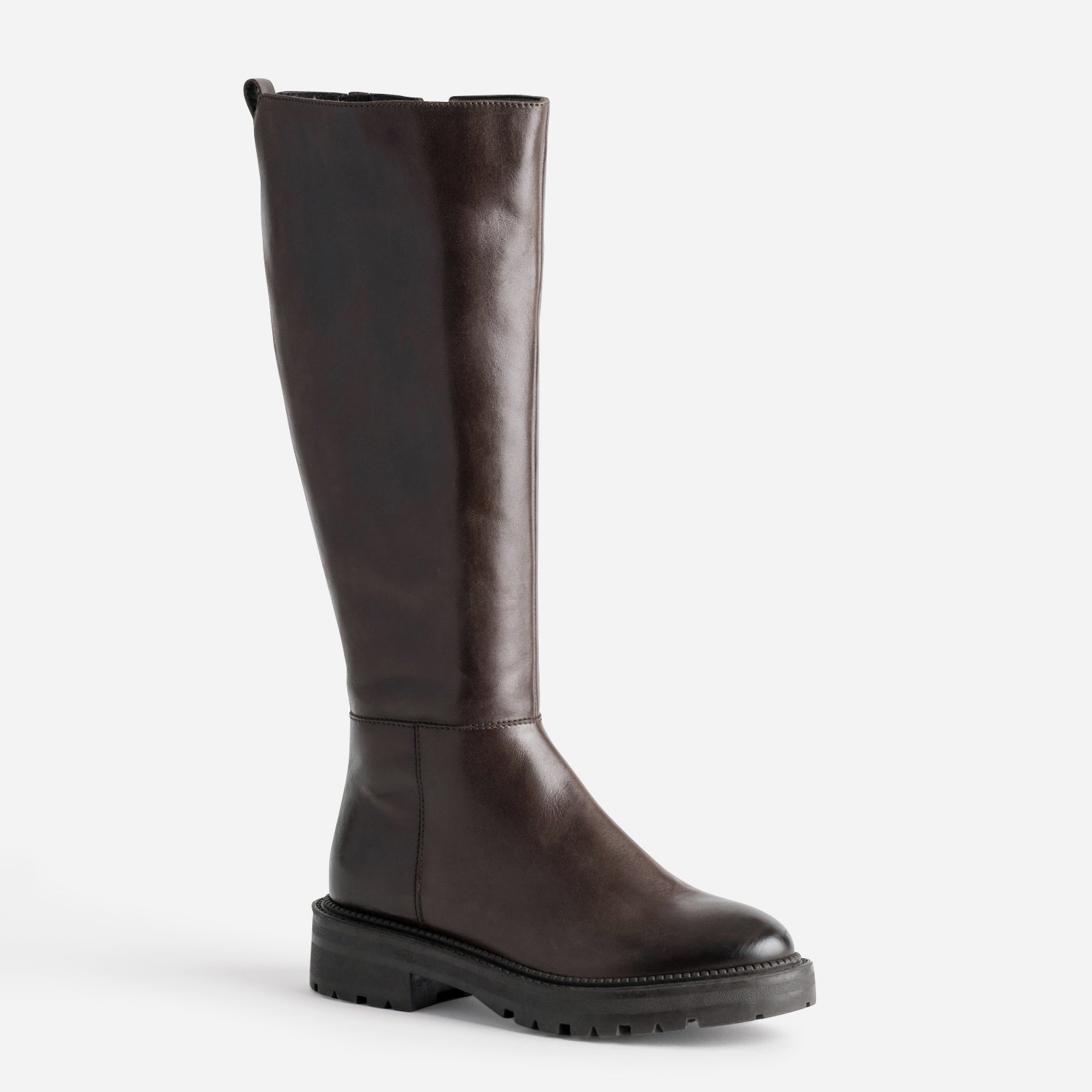 Botte TEXTO marron cuir semelle crantée