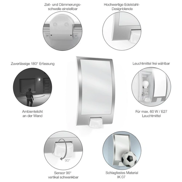 Sensor-Außenleuchte »L 22 S«, 60 W, inkl. Bewegungsmelder