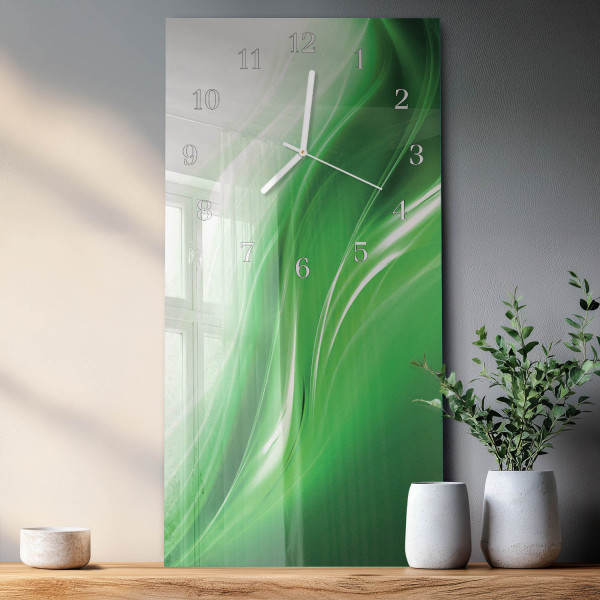 Zegar ozdobny 30x60 Abstrakcja nowoczesny na ścianę