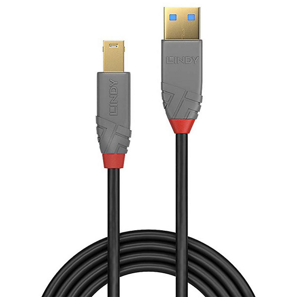 Câble USB 3.2 AB 5Gbps An 5 mètres LINDY