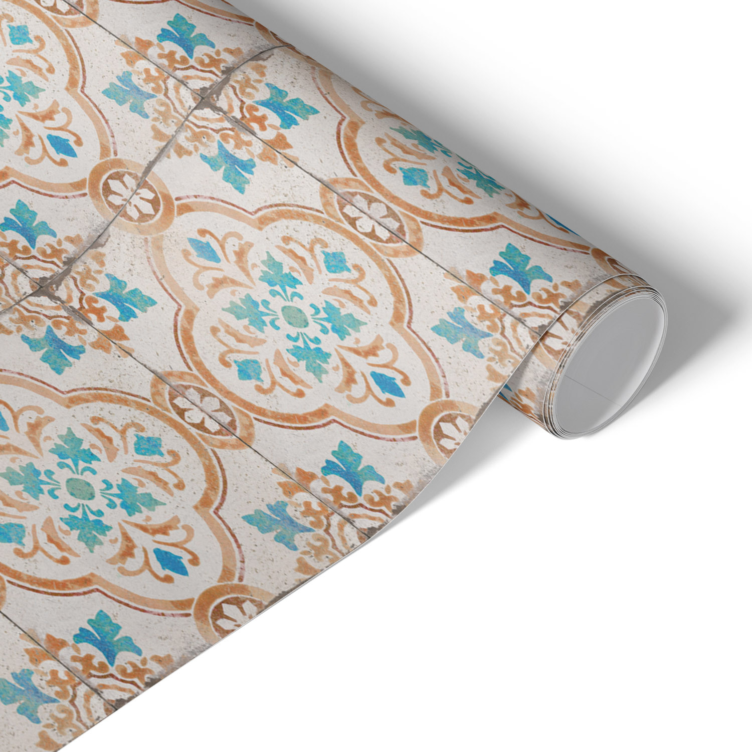 Okleina meblowa samoprzylepna Etniczny turkus 50x100 Folia Boho