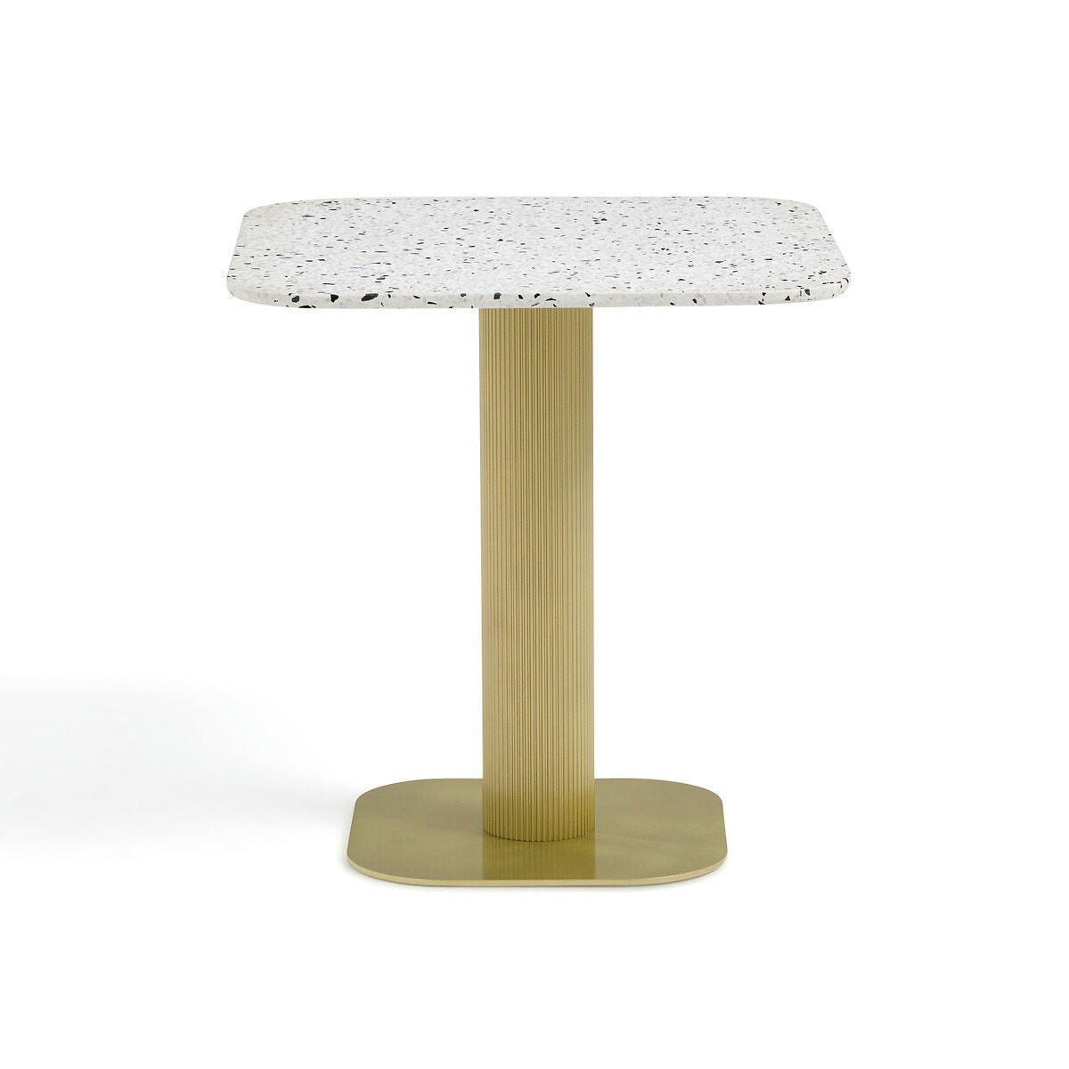 Table de jardin métal acier et terrazzo, Bistro