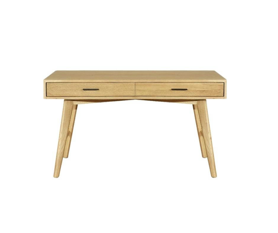 BROOKLYN - Bureau en chêne 2 tiroirs Bois